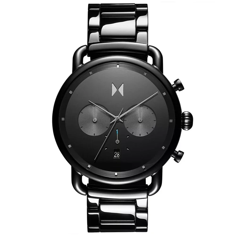 MVMT Blacktop Men's Black Ceramic Chronograph Watch 47mm